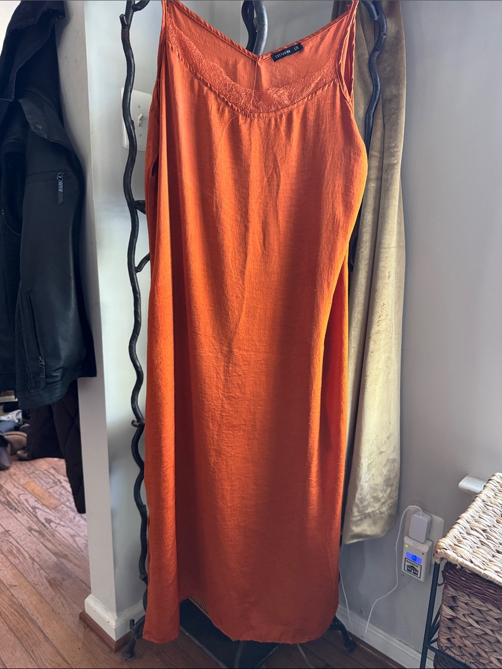 Cotton On Burnt Orange Maxi Slip Dress